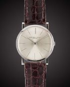 A RARE GENTLEMAN'S PLATINUM AUDEMARS PIGUET WRIST WATCH CIRCA 1970s, REF. 5043 WITH ORIGINAL