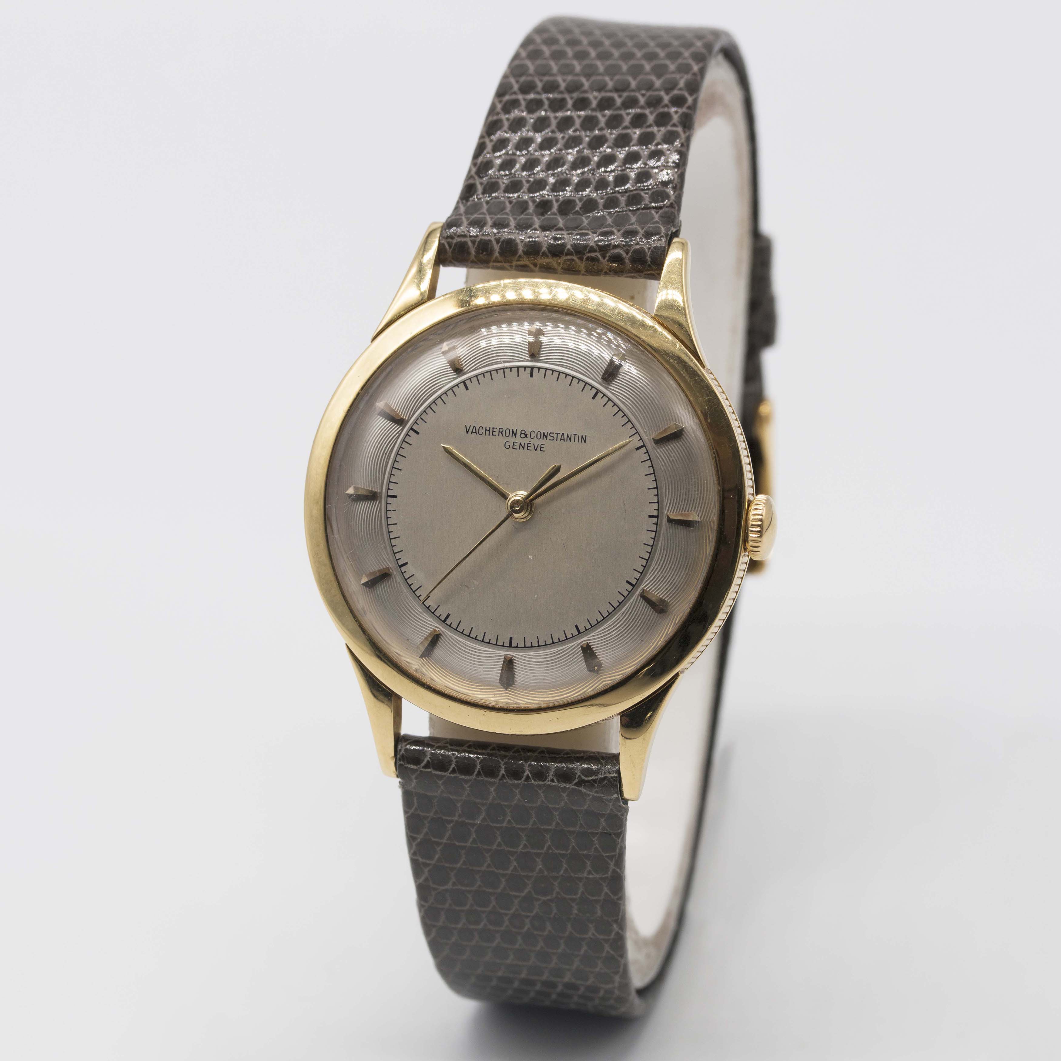 A FINE GENTLEMAN'S 18K SOLID GOLD VACHERON & CONSTANTIN WRIST WATCH CIRCA 1950s, REF. 4894 WITH " - Image 5 of 11