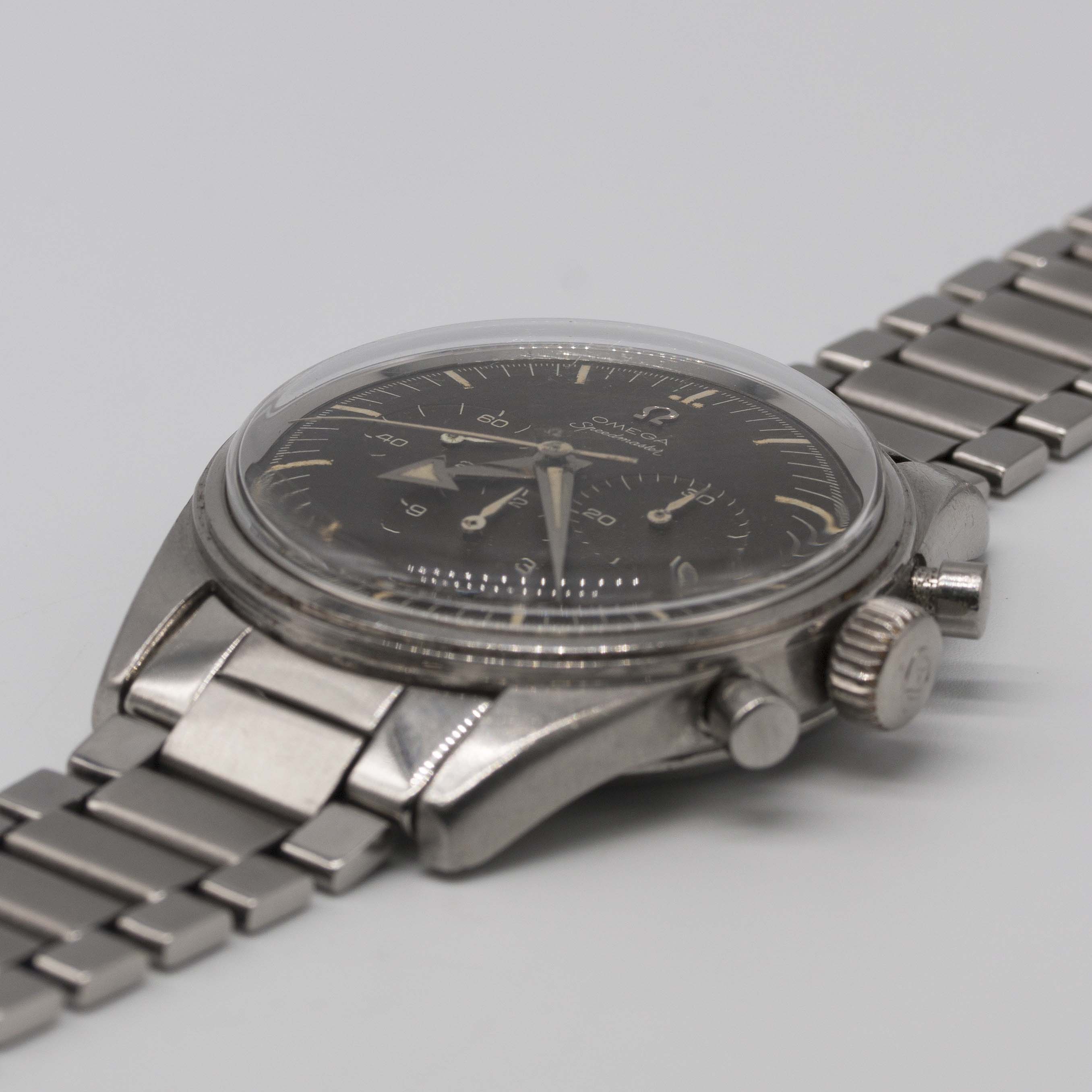AN EXTREMELY RARE GENTLEMAN'S STAINLESS STEEL OMEGA SPEEDMASTER CHRONOGRAPH BRACELET WATCH DATED - Image 7 of 14