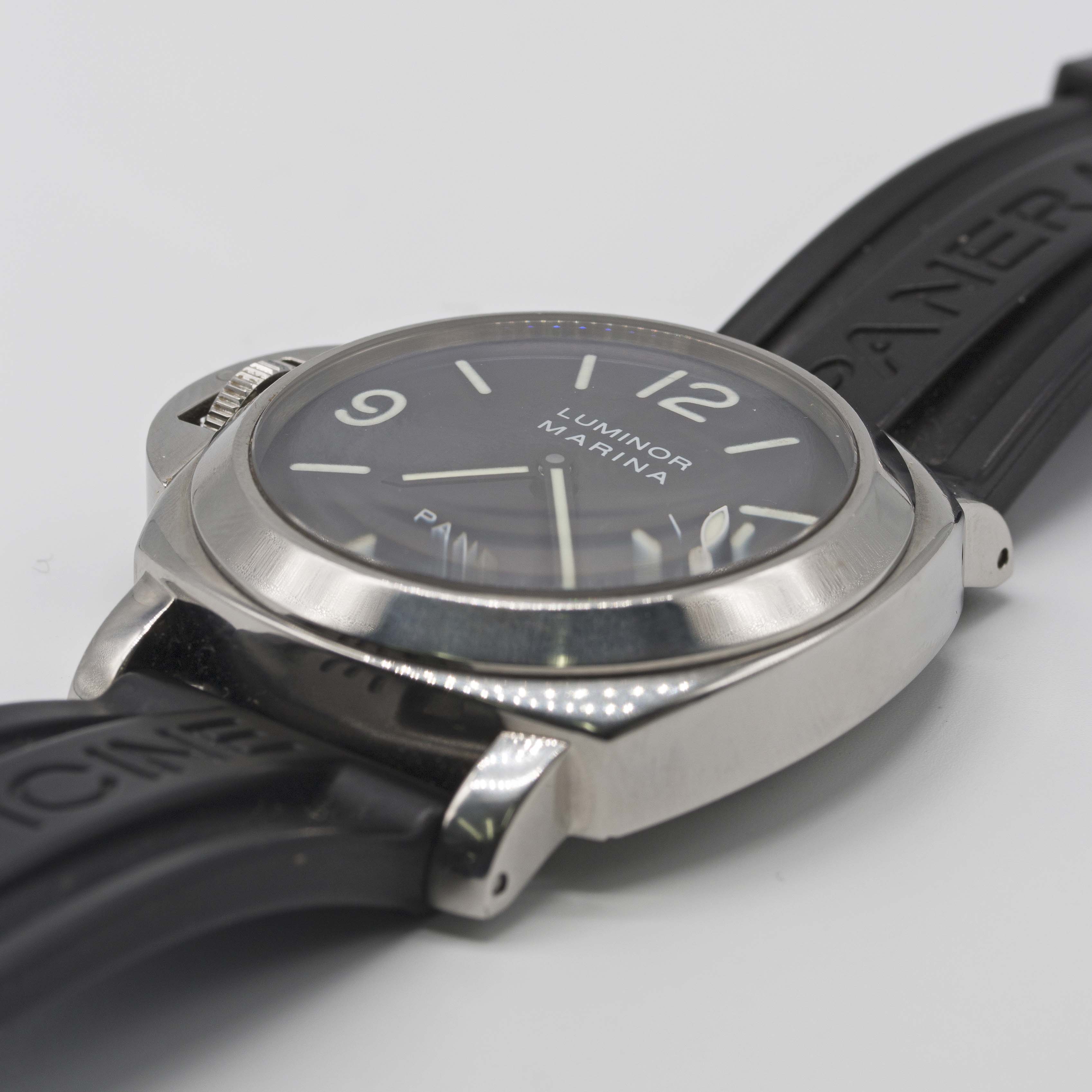 A GENTLEMAN'S STAINLESS STEEL PANERAI LUMINOR MARINA LEFT HANDED WRIST WATCH DATED 2003, REF. - Image 3 of 9