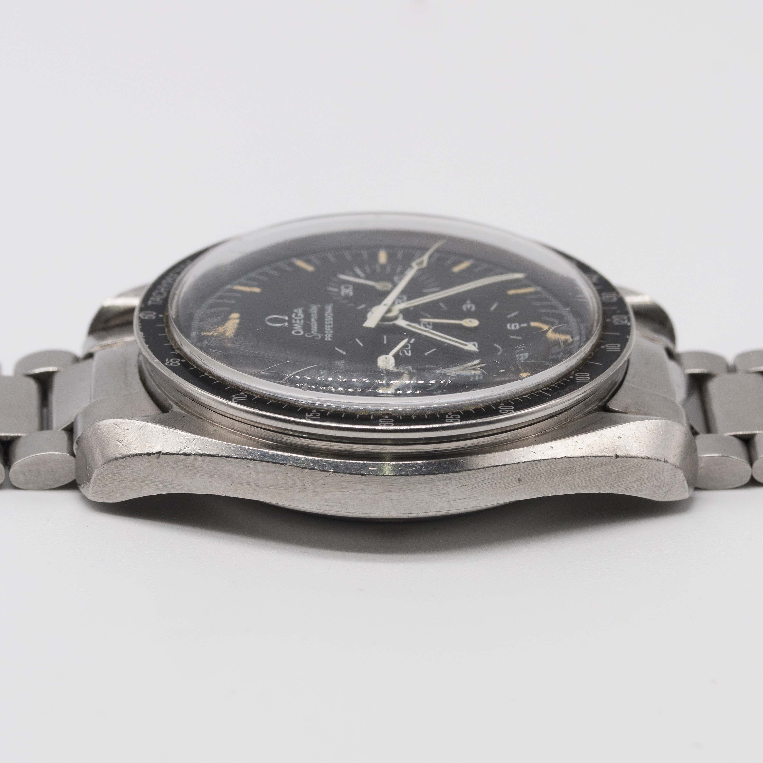 A RARE GENTLEMAN'S STAINLESS STEEL OMEGA SPEEDMASTER PROFESSIONAL CHRONOGRAPH BRACELET WATCH CIRCA - Image 13 of 13