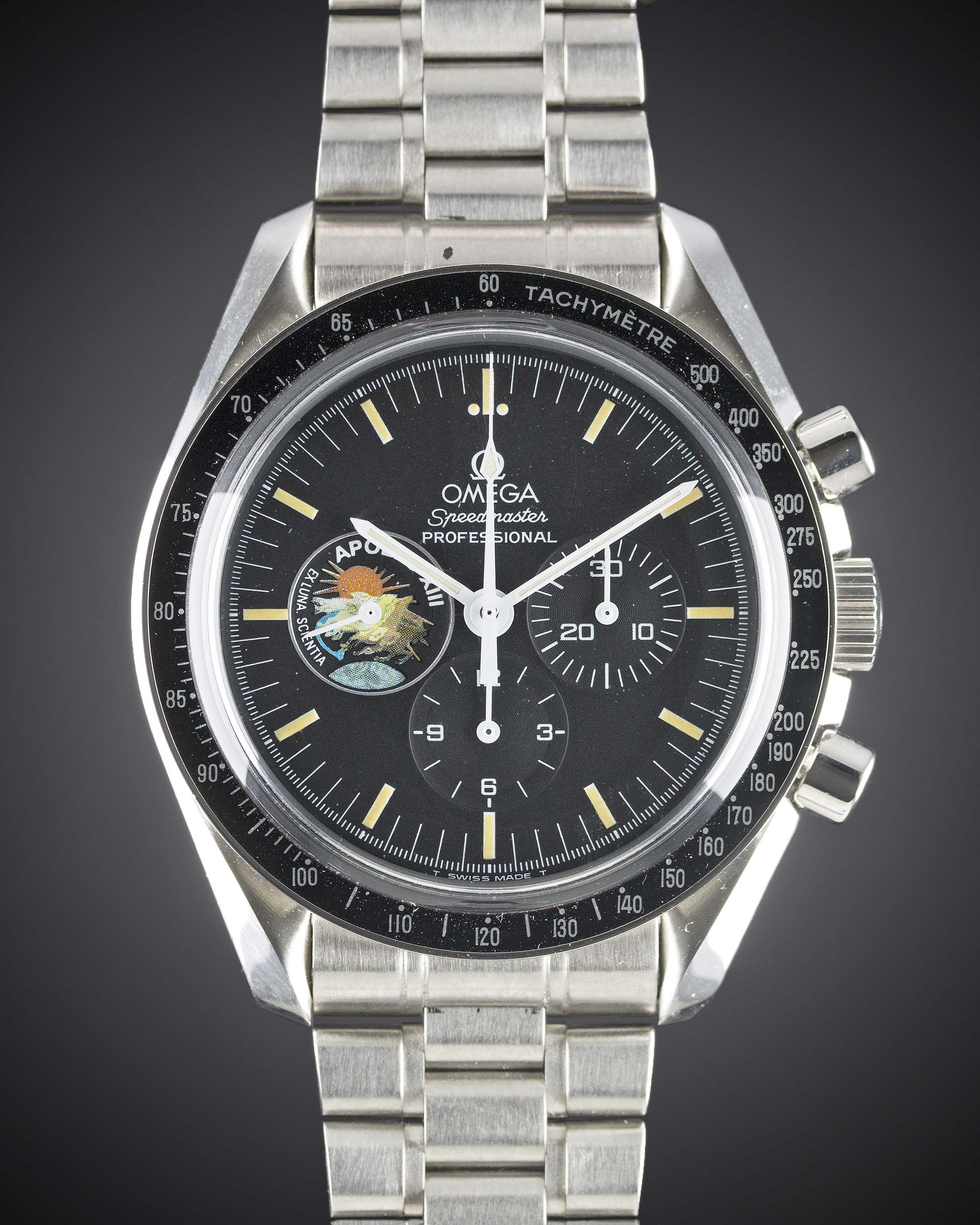 A RARE GENTLEMAN'S STAINLESS STEEL OMEGA SPEEDMASTER PROFESSIONAL "APOLLO XIII" CHRONOGRAPH BRACELET - Image 3 of 3