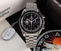 A RARE GENTLEMAN'S STAINLESS STEEL OMEGA SPEEDMASTER PROFESSIONAL 