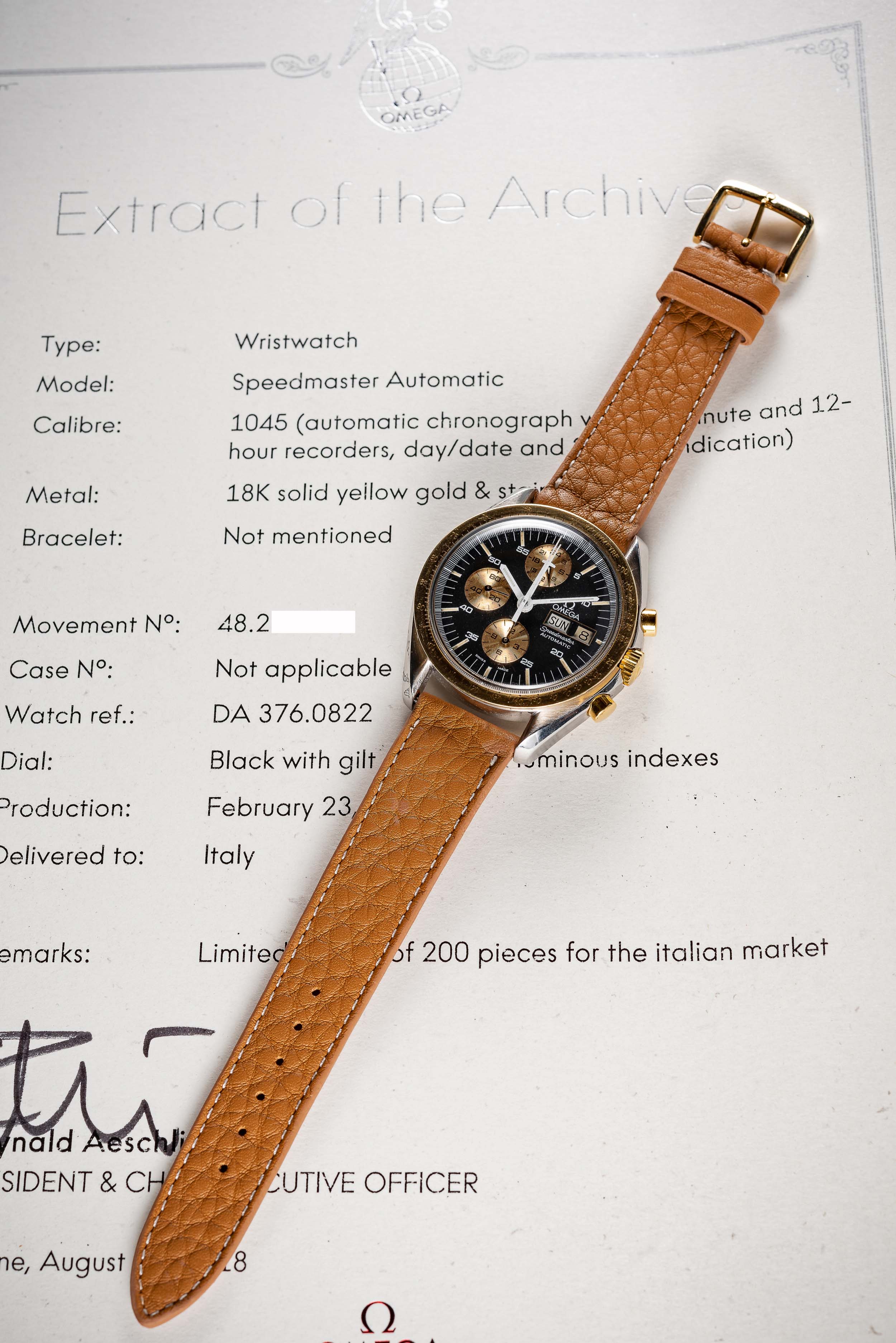 A VERY RARE GENTLEMAN'S STEEL & GOLD OMEGA SPEEDMASTER PROFESSIONAL "HOLY GRAIL" AUTOMATIC - Image 2 of 5