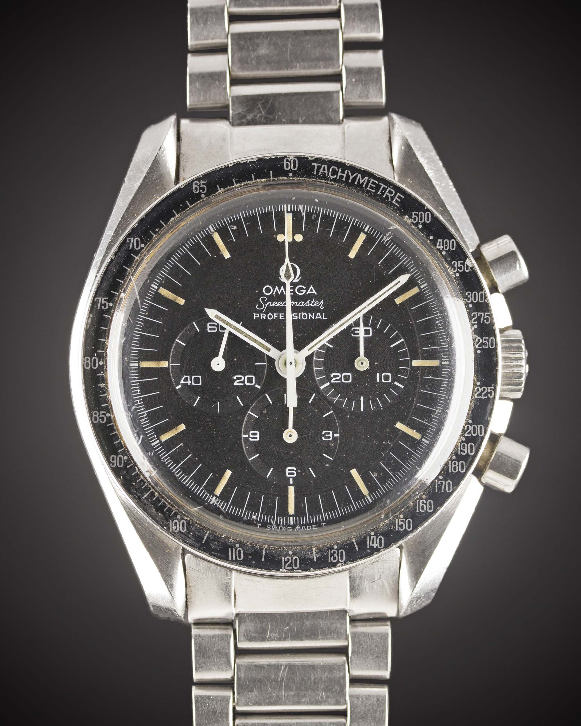 A RARE GENTLEMAN'S STAINLESS STEEL OMEGA SPEEDMASTER PROFESSIONAL CHRONOGRAPH BRACELET WATCH CIRCA - Image 3 of 13