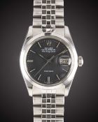 A GENTLEMAN'S STAINLESS STEEL ROLEX OYSTER PERPETUAL AIR KING DATE BRACELET WATCH CIRCA 1976, REF.