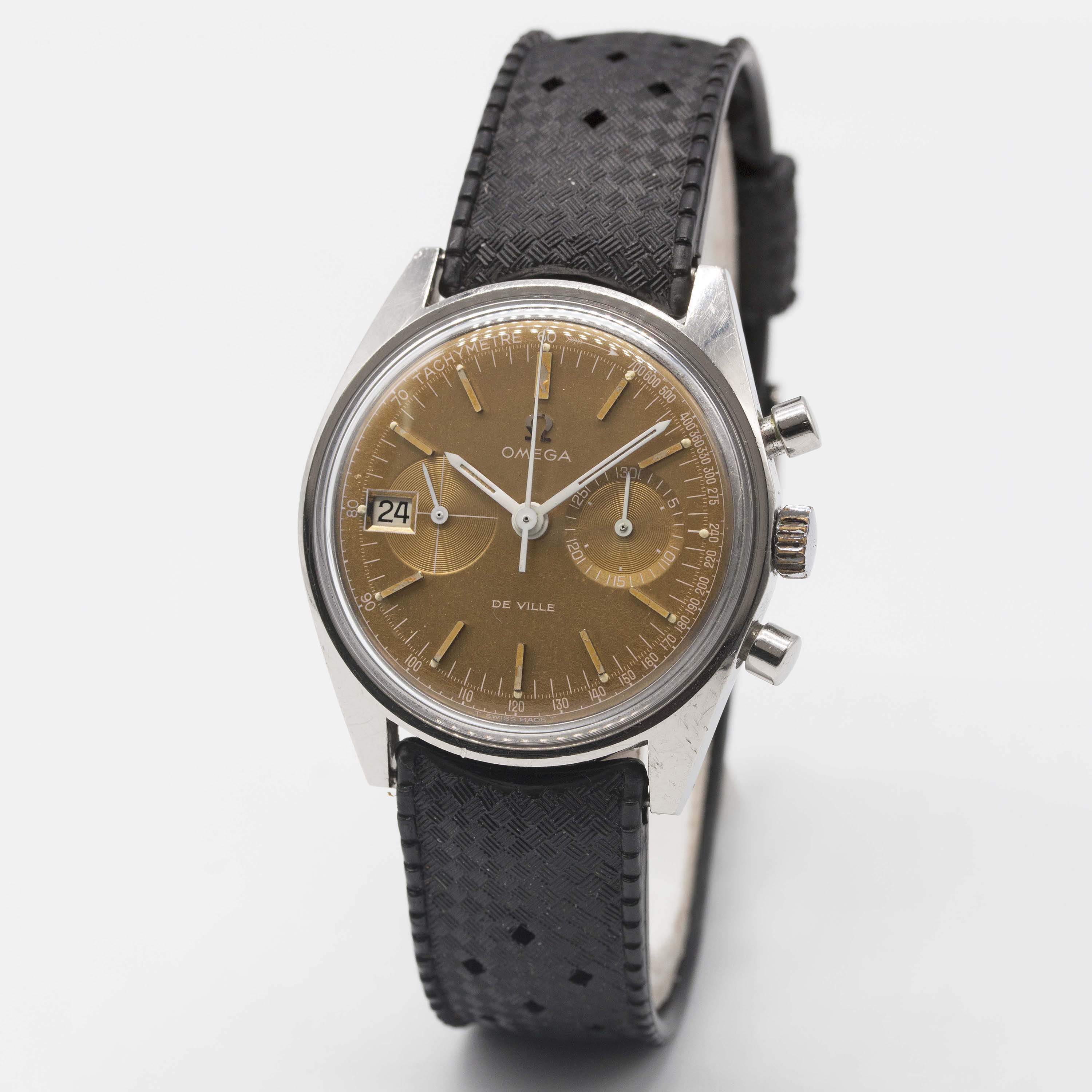 A GENTLEMAN'S STAINLESS STEEL OMEGA DE VILLE DATO CHRONOGRAPH WRIST WATCH CIRCA 1970, REF. 146.017 - Image 4 of 10