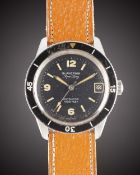 A GENTLEMAN'S STAINLESS STEEL BLANCPAIN AQUA LUNG 1000 FEET AUTOMATIC DIVERS WRIST WATCH CIRCA 1960s