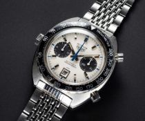 A VERY RARE GENTLEMAN'S STAINLESS STEEL HEUER AUTAVIA 
