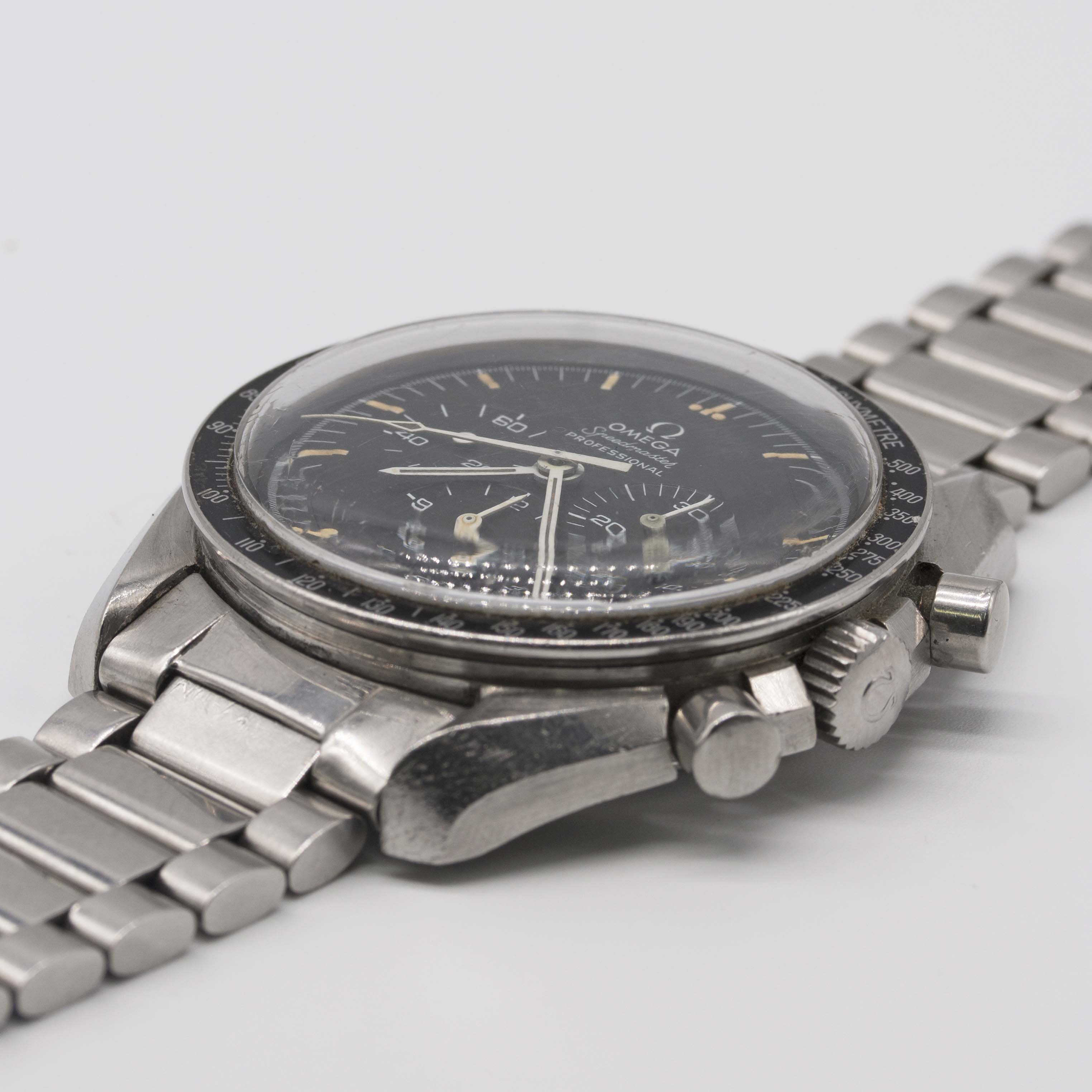 A RARE GENTLEMAN'S STAINLESS STEEL OMEGA SPEEDMASTER PROFESSIONAL CHRONOGRAPH BRACELET WATCH CIRCA - Image 5 of 13