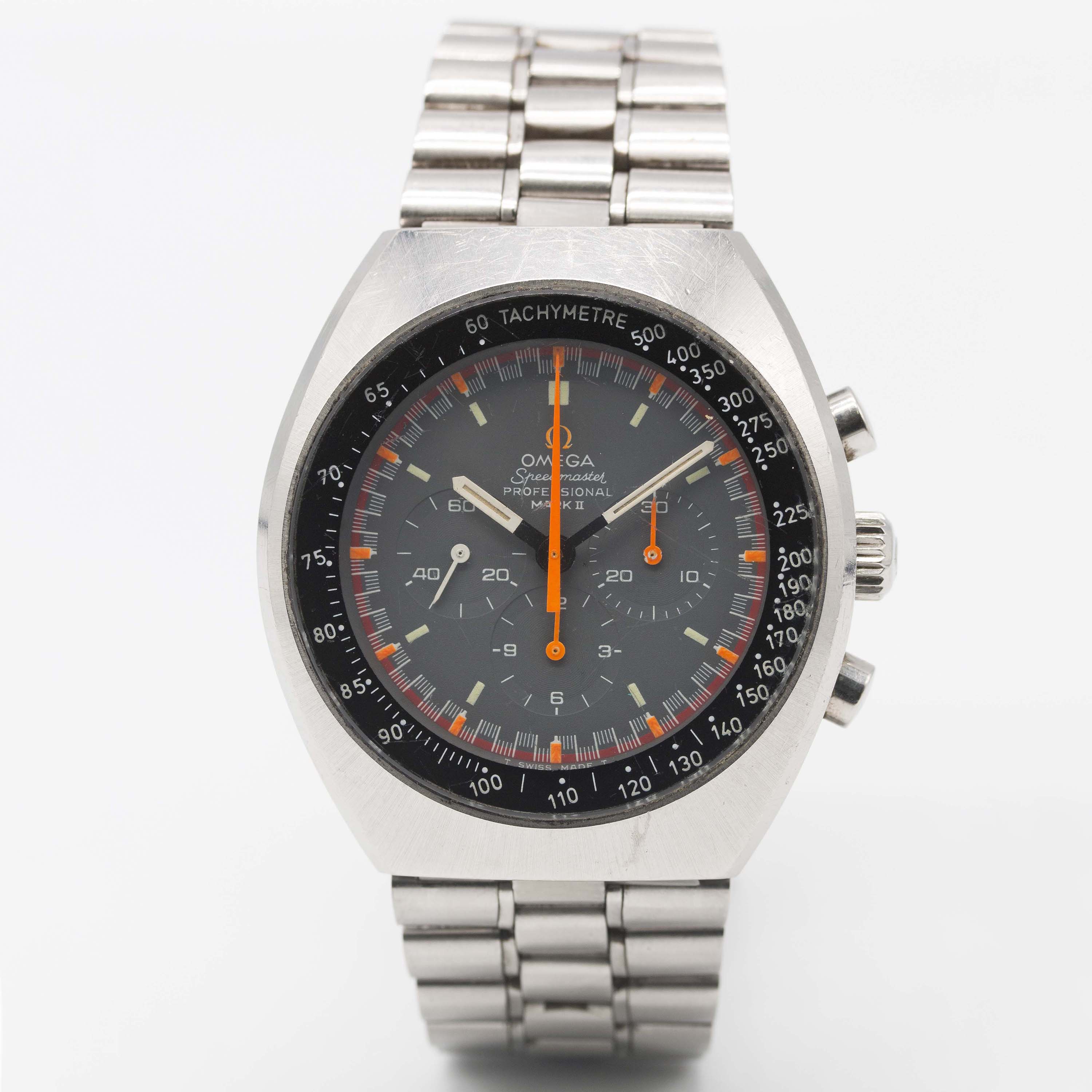 A RARE GENTLEMAN'S STAINLESS STEEL OMEGA SPEEDMASTER PROFESSIONAL MARK II CHRONOGRAPH BRACELET WATCH - Image 3 of 13