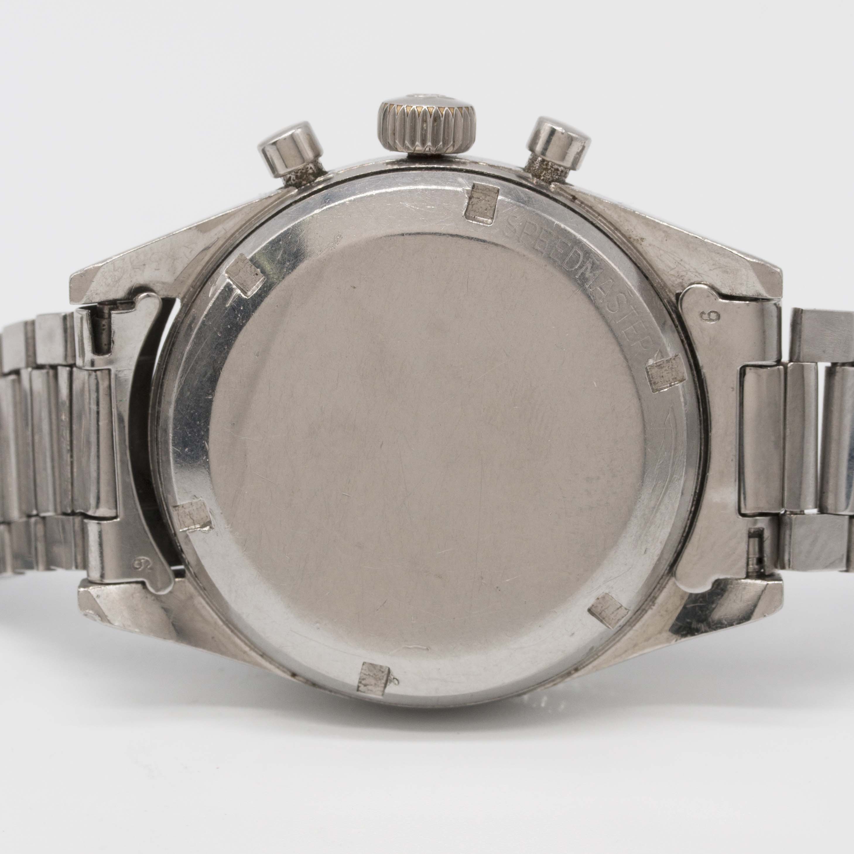 AN EXTREMELY RARE GENTLEMAN'S STAINLESS STEEL OMEGA SPEEDMASTER CHRONOGRAPH BRACELET WATCH DATED - Image 11 of 14