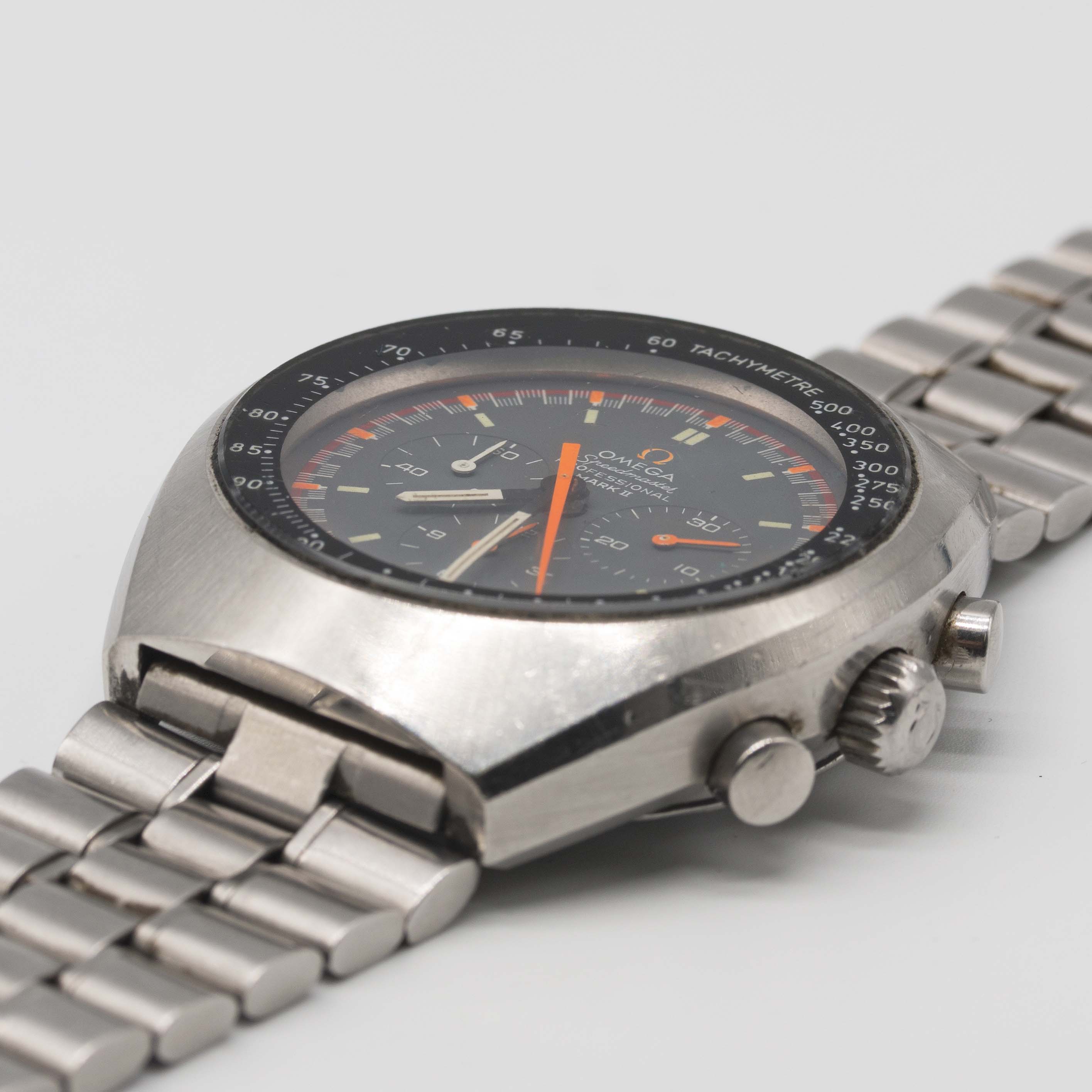 A RARE GENTLEMAN'S STAINLESS STEEL OMEGA SPEEDMASTER PROFESSIONAL MARK II CHRONOGRAPH BRACELET WATCH - Image 4 of 13