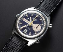 A GENTLEMAN'S STAINLESS STEEL HEUER CARRERA AUTOMATIC CHRONOGRAPH WRIST WATCH CIRCA 1970s, REF.