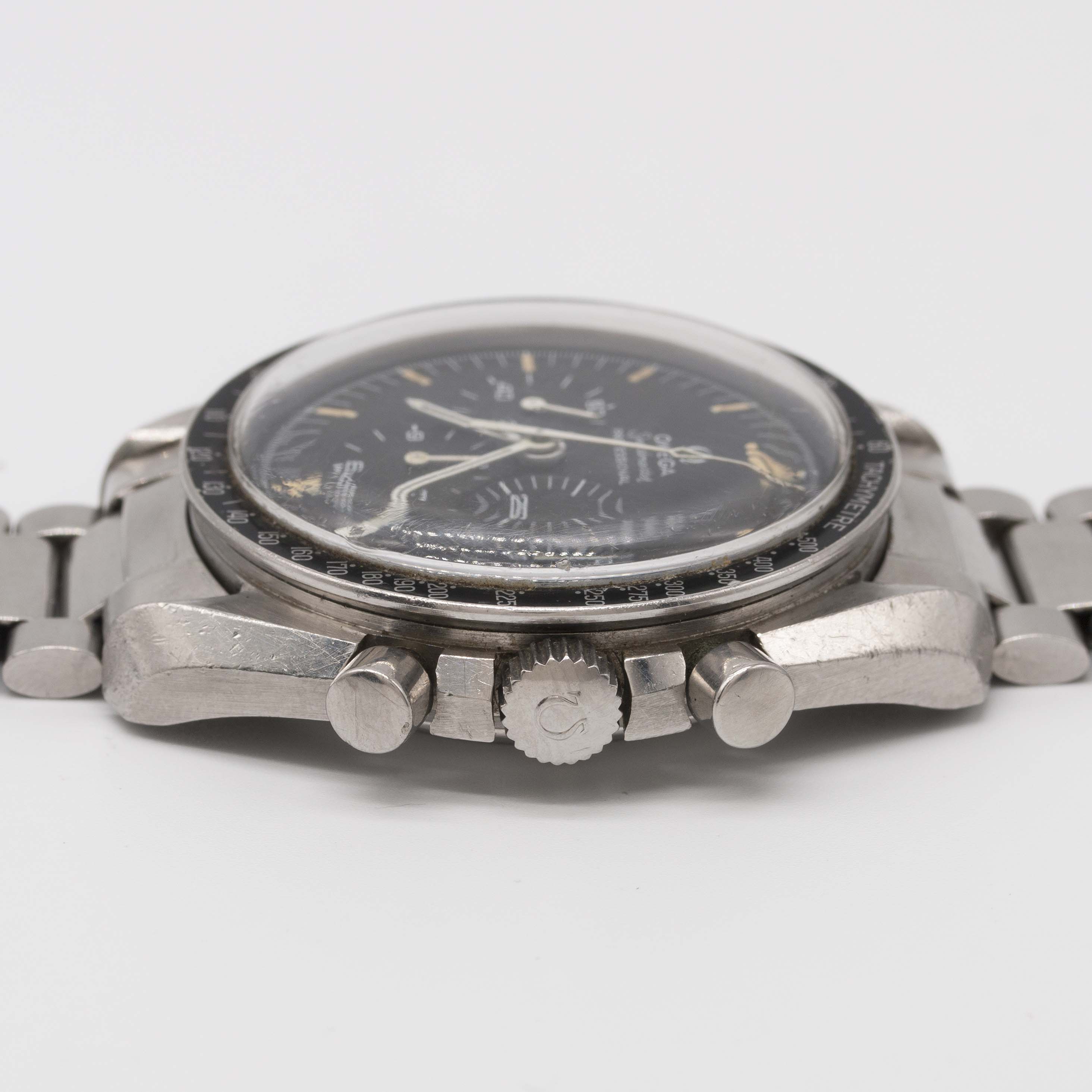A RARE GENTLEMAN'S STAINLESS STEEL OMEGA SPEEDMASTER PROFESSIONAL CHRONOGRAPH BRACELET WATCH CIRCA - Image 12 of 13