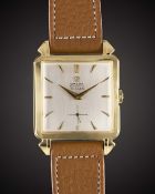 A GENTLEMAN'S 18K SOLID GOLD OMEGA 