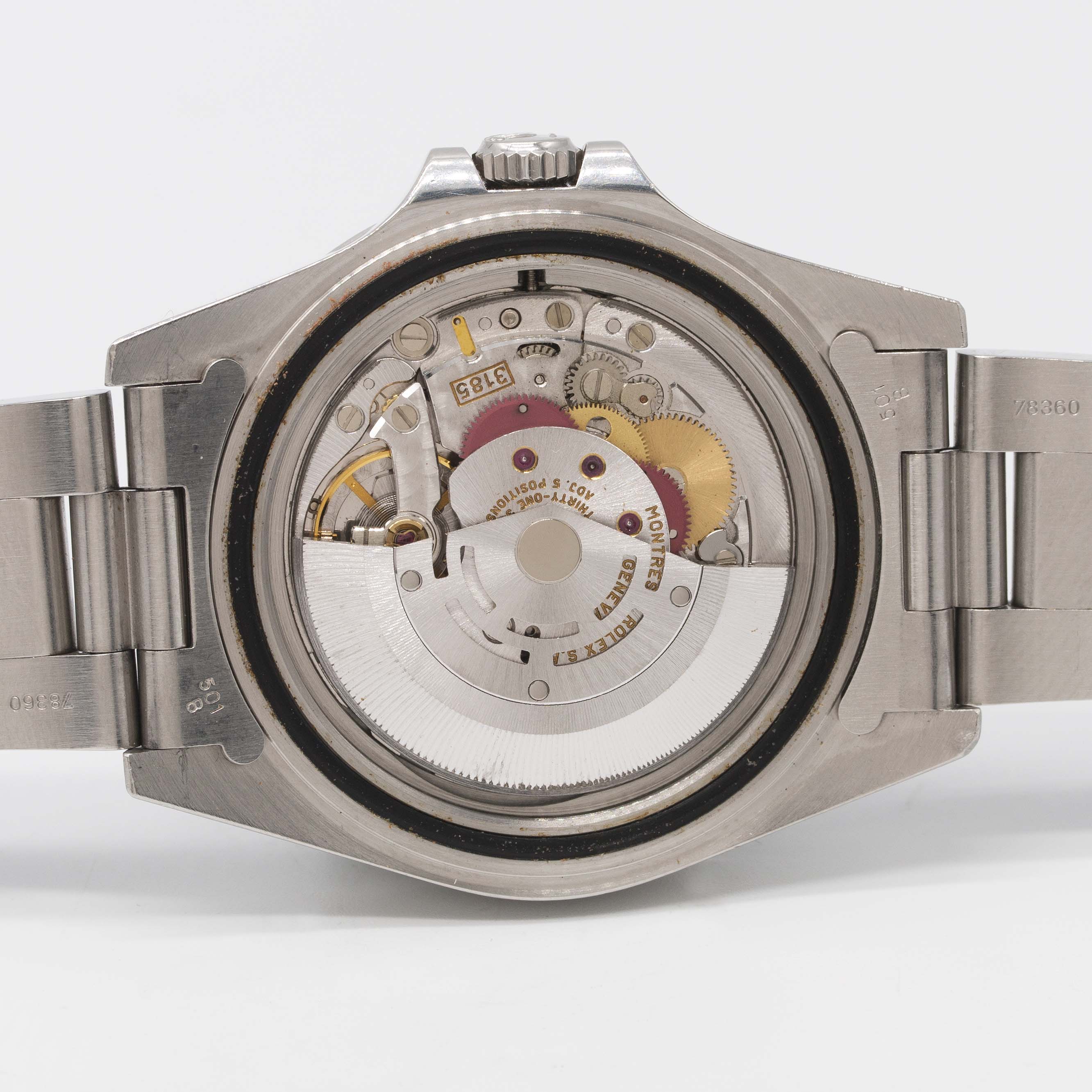 A GENTLEMAN'S STAINLESS STEEL ROLEX OYSTER PERPETUAL DATE EXPLORER II BRACELET WATCH DATED 1993, - Image 8 of 12