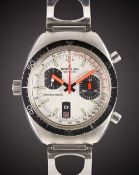 A GENTLEMAN'S STAINLESS STEEL BREITLING CHRONO-MATIC CHRONOGRAPH BRACELET WATCH CIRCA 1969, REF.
