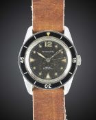 A GENTLEMAN'S STAINLESS STEEL BLANCPAIN BATHYSCAPHE DIVERS WRIST WATCH CIRCA 1960s Movement: 17J,