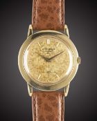 A GENTLEMAN'S 18K SOLID GOLD MOVADO AUTOMATIC 331 WRIST WATCH CIRCA 1950s, REF. 8434 WITH GOLD 
