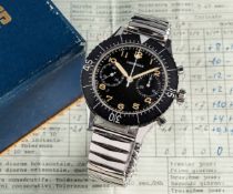 A VERY RARE GENTLEMAN'S STAINLESS STEEL ITALIAN MILITARY 