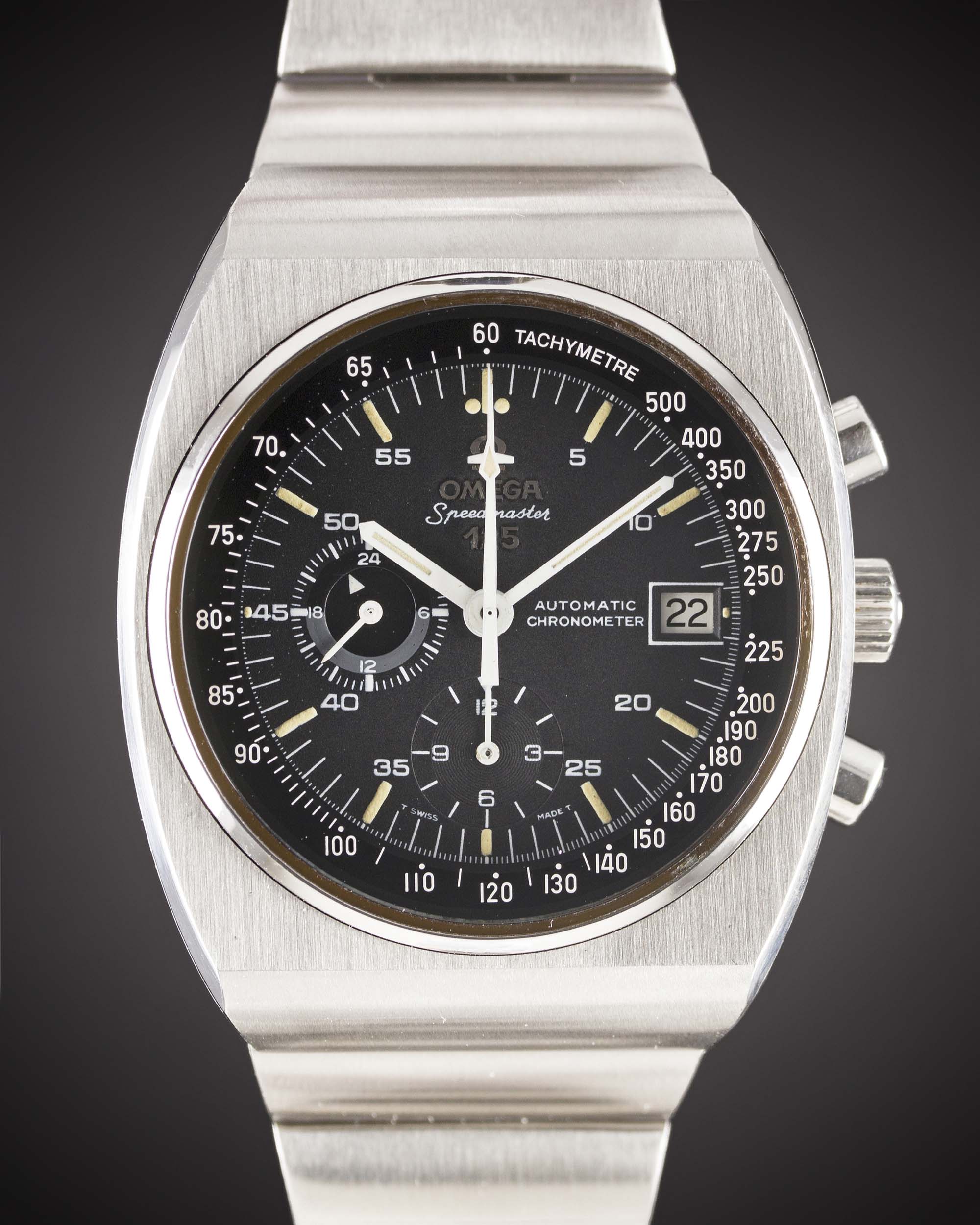 A GENTLEMAN'S STAINLESS STEEL OMEGA SPEEDMASTER 125 AUTOMATIC CHRONOGRAPH BRACELET WATCH CIRCA 1975, - Image 2 of 2