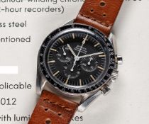 A RARE GENTLEMAN'S STAINLESS STEEL OMEGA SPEEDMASTER PROFESSIONAL 