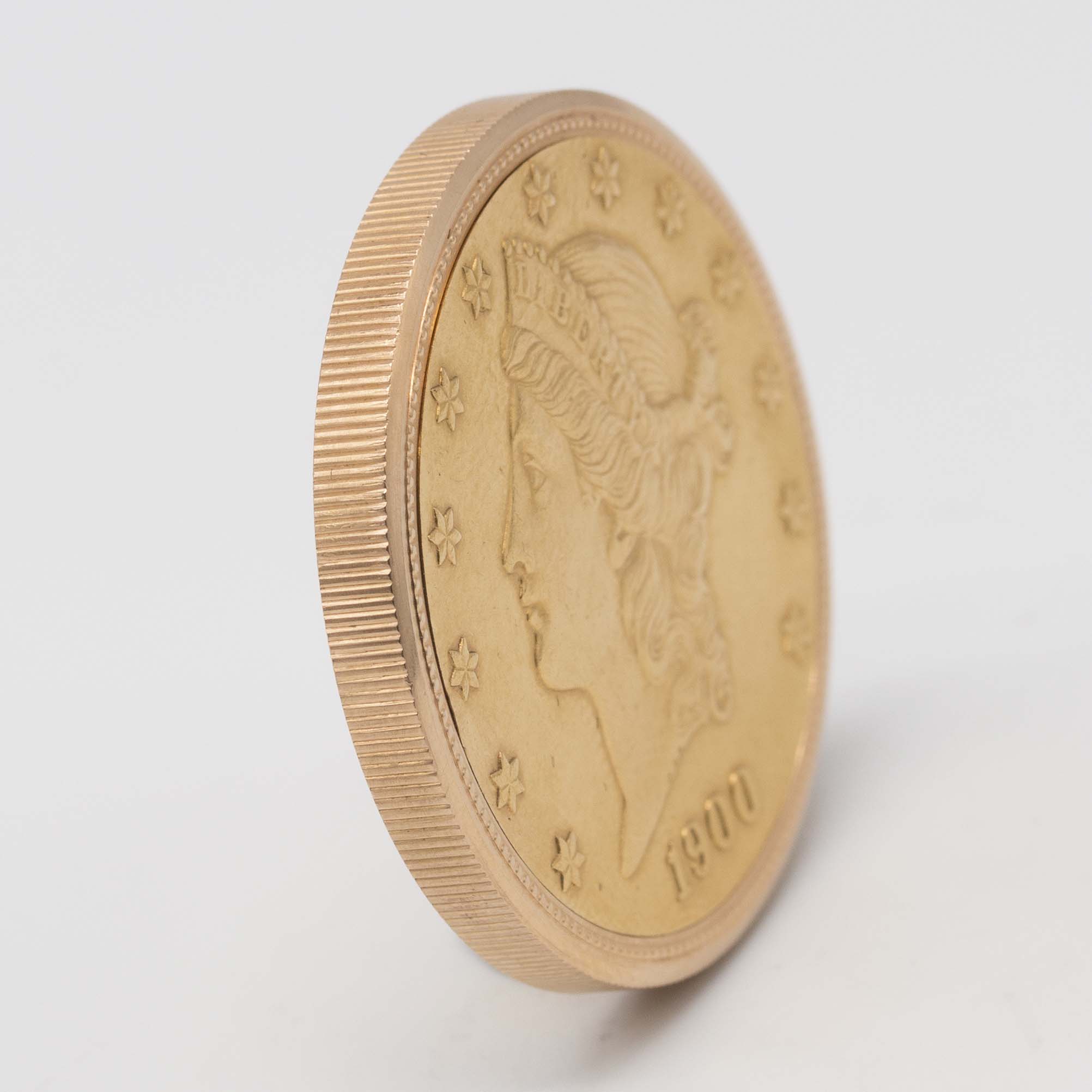 AN 18K SOLID GOLD CORUM 20 DOLLAR COIN WATCH DATED 1976, WITH THE ORIGINAL BOX & GUARANTEE Movement: - Image 3 of 11