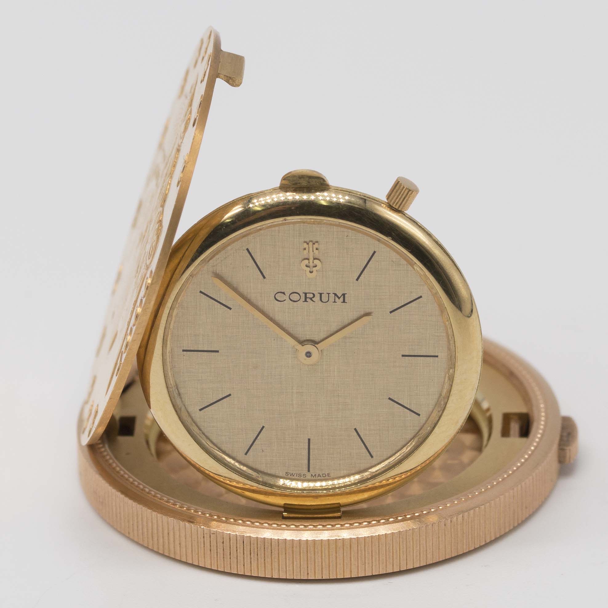 AN 18K SOLID GOLD CORUM 20 DOLLAR COIN WATCH DATED 1976, WITH THE ORIGINAL BOX & GUARANTEE Movement: - Image 7 of 11