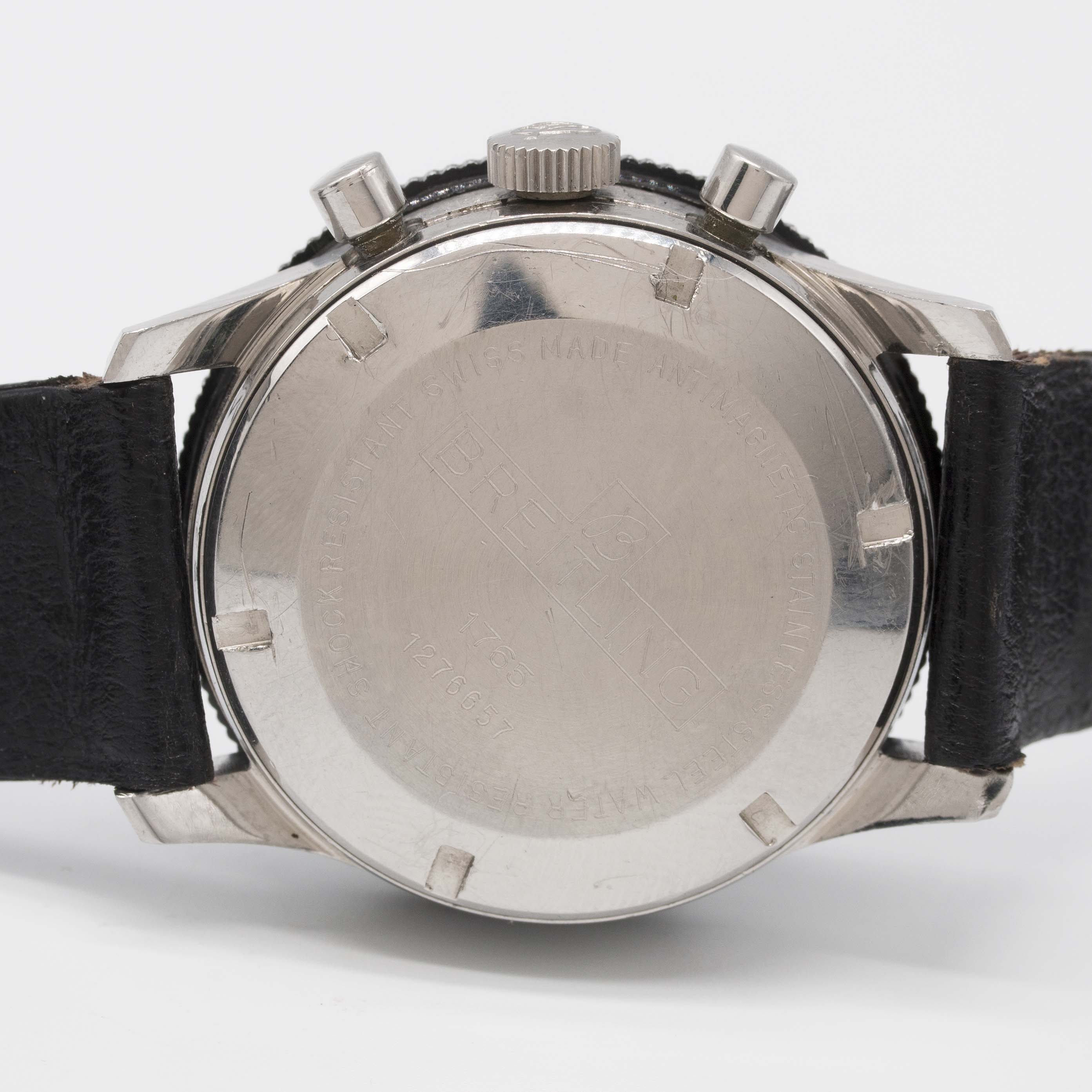 A VERY RARE GENTLEMAN'S STAINLESS STEEL BREITLING UNITIME 24 HOUR CHRONOGRAPH WRIST WATCH CIRCA - Image 7 of 11