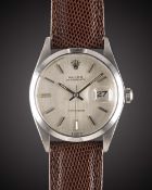 A GENTLEMAN'S STAINLESS STEEL ROLEX OYSTERDATE PRECISION WRIST WATCH CIRCA 1972, REF. 6694 WITH 