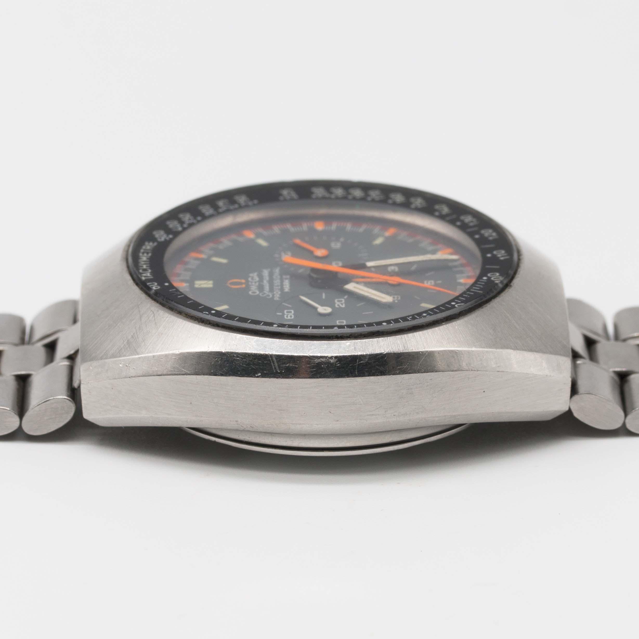 A RARE GENTLEMAN'S STAINLESS STEEL OMEGA SPEEDMASTER PROFESSIONAL MARK II CHRONOGRAPH BRACELET WATCH - Image 12 of 13
