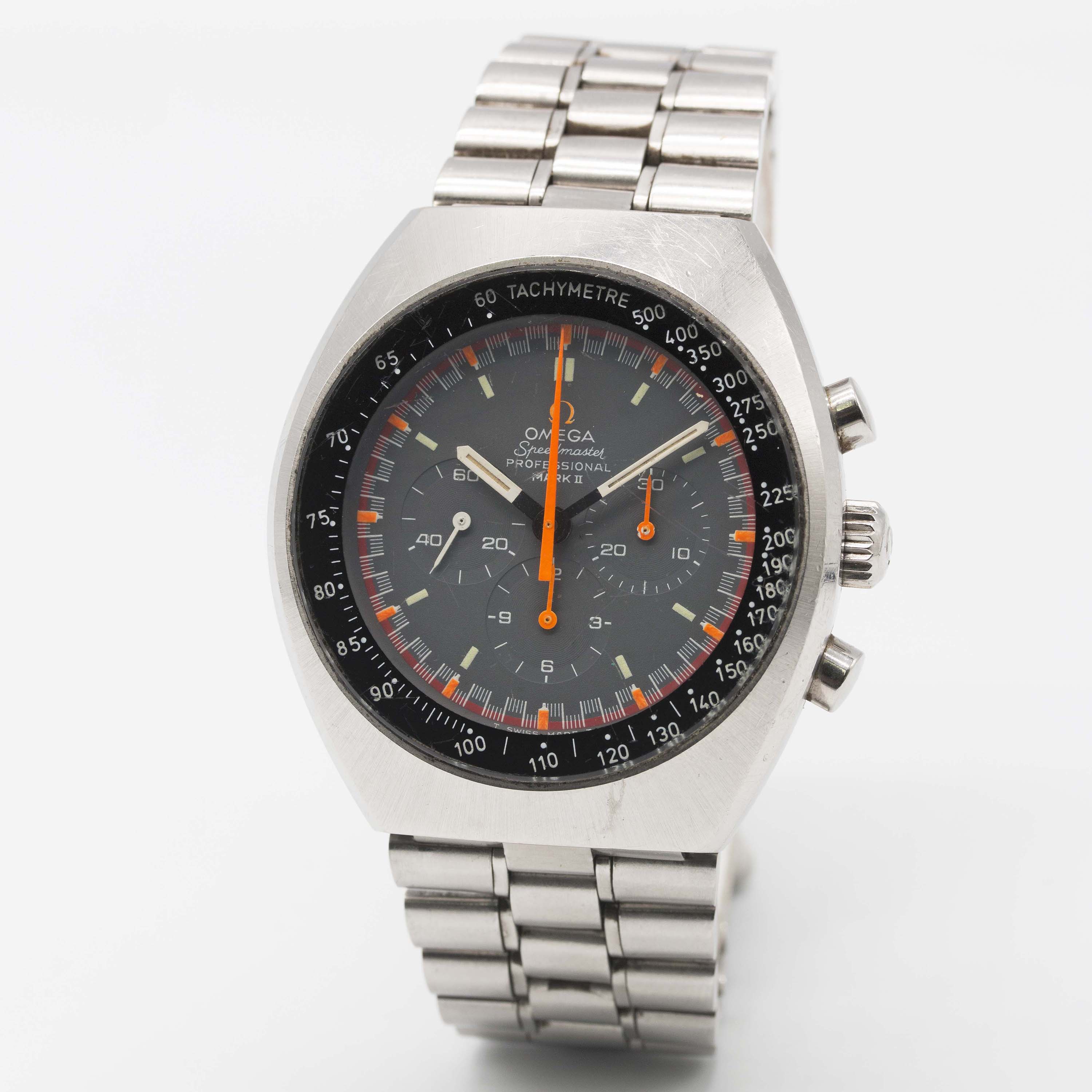 A RARE GENTLEMAN'S STAINLESS STEEL OMEGA SPEEDMASTER PROFESSIONAL MARK II CHRONOGRAPH BRACELET WATCH - Image 5 of 13