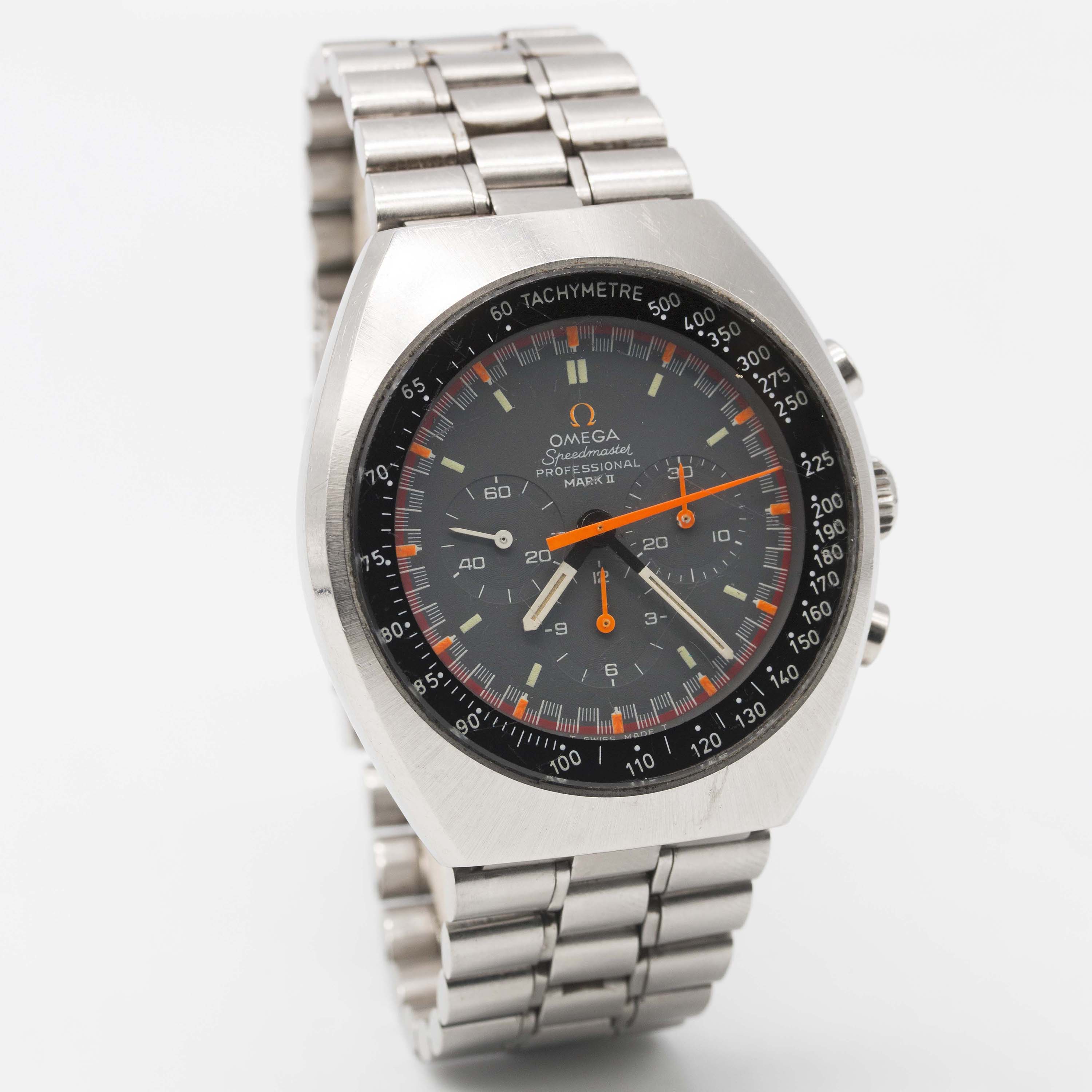 A RARE GENTLEMAN'S STAINLESS STEEL OMEGA SPEEDMASTER PROFESSIONAL MARK II CHRONOGRAPH BRACELET WATCH - Image 6 of 13