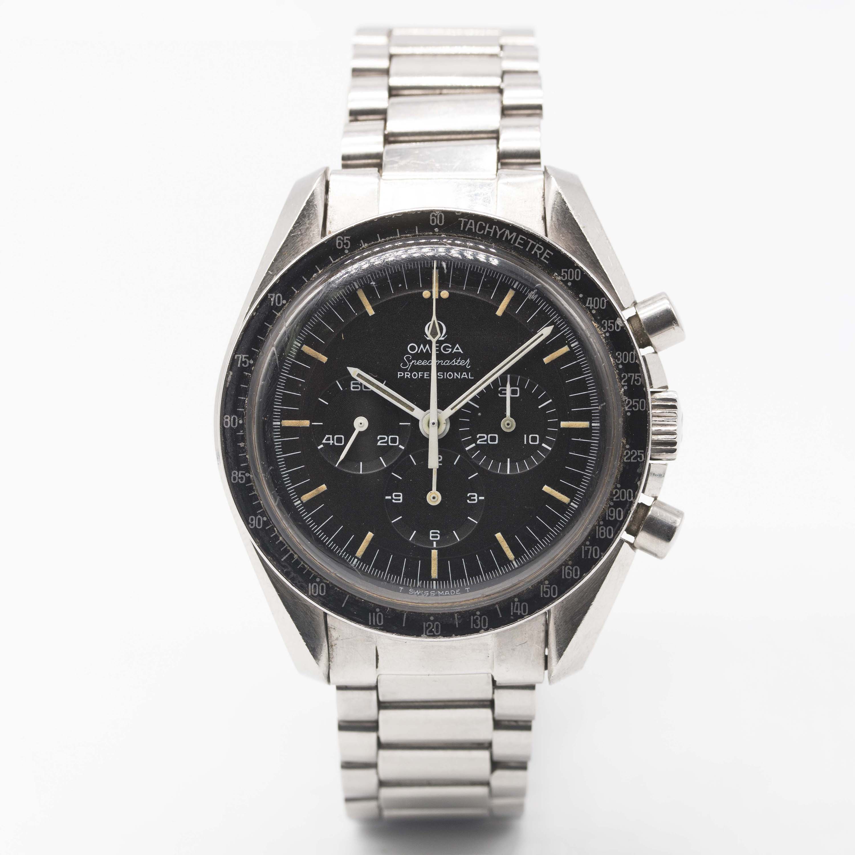 A RARE GENTLEMAN'S STAINLESS STEEL OMEGA SPEEDMASTER PROFESSIONAL CHRONOGRAPH BRACELET WATCH CIRCA - Image 4 of 13