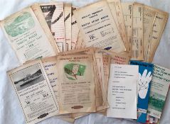 Quantity of 1950s/60s British Railways LEAFLETS for Holiday Runabout Tickets, Excursions etc (