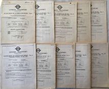 Selection of 1960s London Transport Central Buses BOOKLETS 