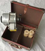 London Transport bus conductor's 'Gibson' TICKET MACHINE with box, as used on London buses 1950s-