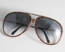 Vintage-Sonnenbrille, Carrera, Porsche Design, Horn, mit Wechselrahmen.