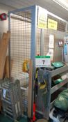 An Approx. 4M x 1M x 2.2M (H) Wire Mesh Steel Framed Quarrantine Cage with Double Gate Entrance