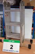A 4-Stage Folding Aluminium Ladder