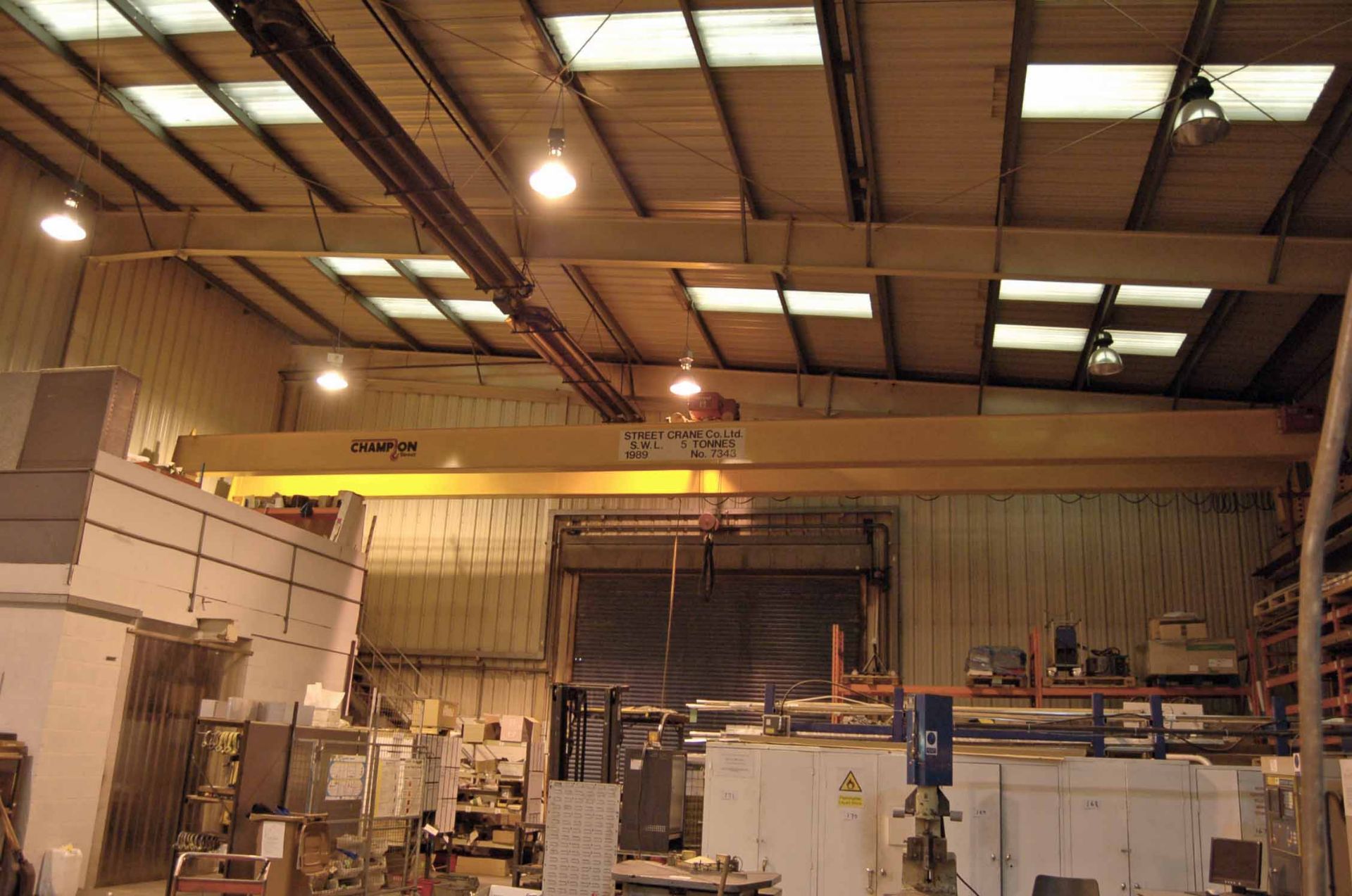 A CHAMPION STREET CRANES 5-Tonne capacity Twin Beam Overhead Travelling Gantry Crane, Serial No. - Image 4 of 4