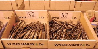 Two Boxes of Tapered Shank HSS Drill Bits (As Photographed)