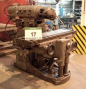 A HURON KU5 Ram Head Milling Machine, Serial No. 6026 with 1630mm x 400mm Table, Powered Feeds and