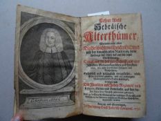 Judaica.- Abel, C.Hebräische Alterthümer, Worinnen nicht allein Die Geschichte des Volckes Gottes