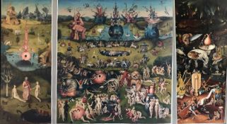 Künstler Beer aus Berlin, detailgetreue Kopie nach Hieronymus Bosch, Triptychon 
