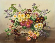 * Albert Williams [1874-1955]- Still life of Spring Flowers,