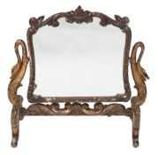 A 19th Century French carved giltwood swing frame toilet mirror:,