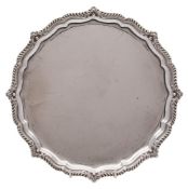 An Edward VII silver salver, maker James Dixon and Sons, Sheffield,