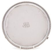 A George III silver salver, maker Thomas Pratt & Arthur Humphries, London, 1784,: initialled,